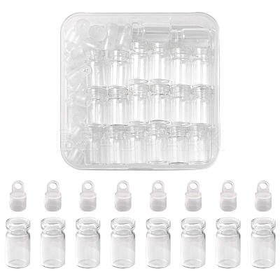 20Pcs Glass Bottle Pendant Decorations CON-FS0001-06-1