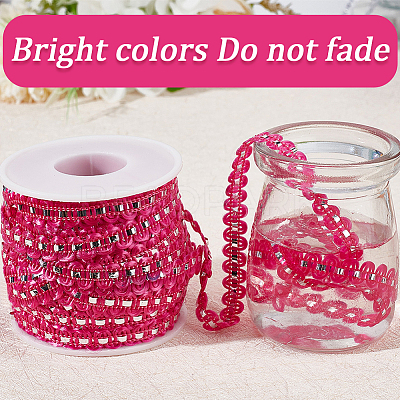 25M Metallic Yarn Lace Ribbons OCOR-GF0003-09L-1
