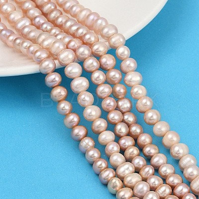 Natural Cultured Freshwater Pearl Beads Strands PEAR-I007-07X-13B-1