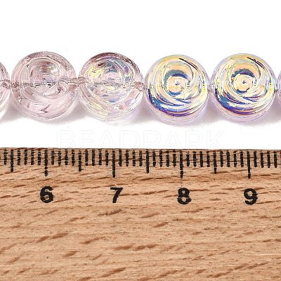Electroplate Baking Paint Transparent Glass Beads Strands GL-CBA2ED2-05I-1