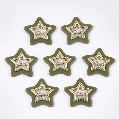 Opaque Acrylic Pendants MACR-T031-06D-1