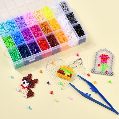 24 Colors DIY Fuse Beads Kit DIY-X0295-01E-5mm-1