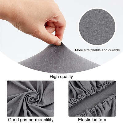 Fiber Stretch Round Bar Stool Covers AJEW-WH0307-33B-1