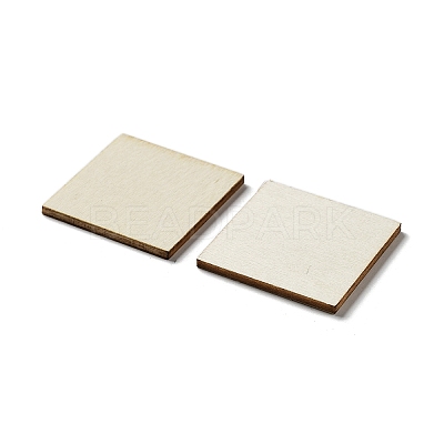 Unfinished Wood Square Slices WOOD-XCP0001-85-1