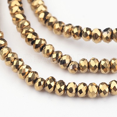 Electroplate Glass Bead Strands LS-EGLA-G014-2mm-FP02-1