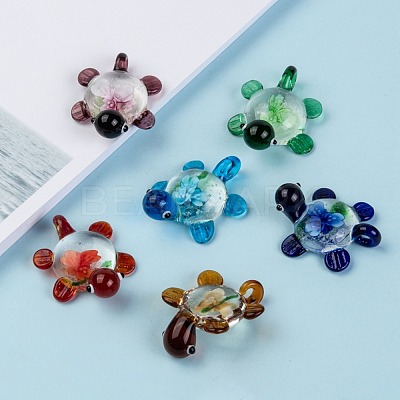 Handmade Lampwork Pendants LAMP-S078-B-1