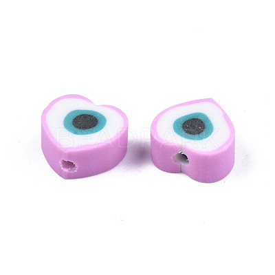 Handmade Polymer Clay Beads CLAY-T019-08E-1