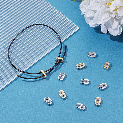 12Pcs 2 Colors Zinc Alloy Silicone Slide Charms FIND-AR0006-12-1