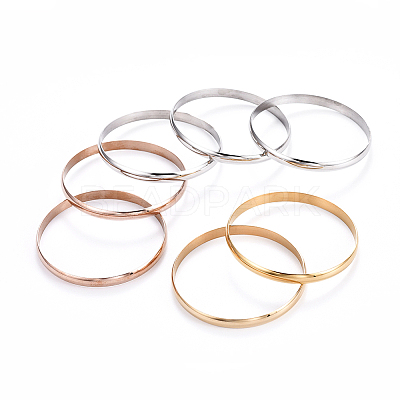Fashion 201 Stainless Steel Bangle Sets BJEW-L664-024A-M-1-1