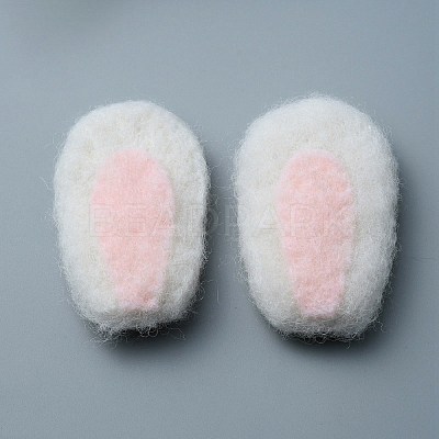 Felt Rabbit Ear Ornament Accessories FIND-WH0032-52A-1