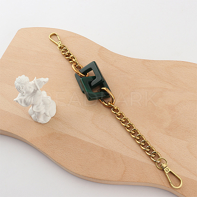 Acrylic Square Link Chain Bag Handles FIND-WH0135-36-1