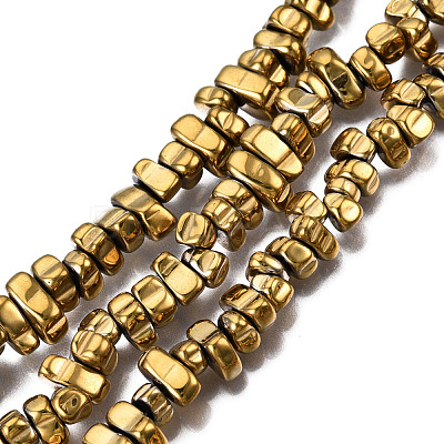 Electroplate Non-magnetic Synthetic Hematite Beads Strands G-T061-102L-1