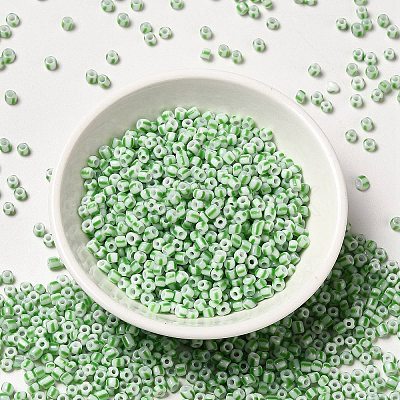 6/0 Opaque Colours Seep Glass Seed Beads X-SEED-F003-04A-06-1