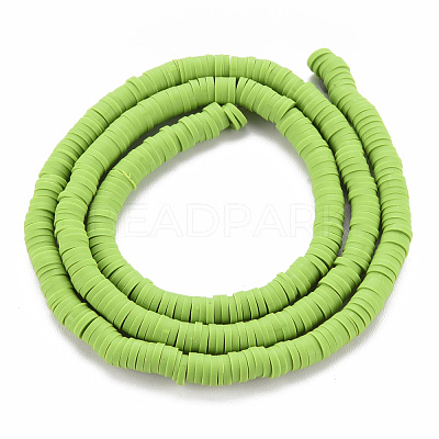 Handmade Polymer Clay Bead Strands CLAY-T002-4mm-68-1