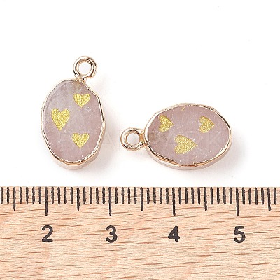 Natural Rose Quartz Pendants G-C102-08D-G-1