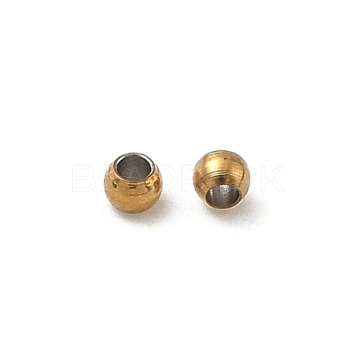 304 Stainless Steel Beads STAS-P448-02C-G-1
