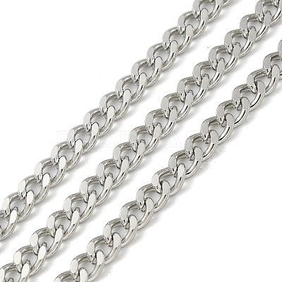 Rack Plating Brass Curb Chains KK-K392-60P-1
