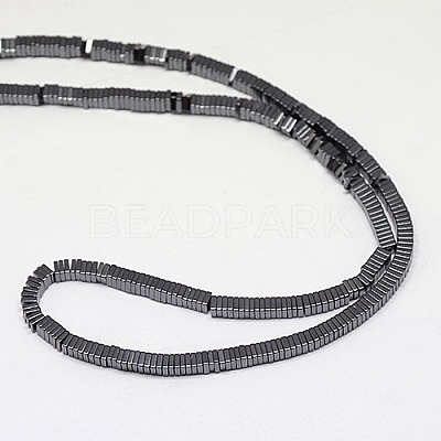 Electroplate Non-magnetic Synthetic Hematite Heishi Beads Strands X-G-J171A-3x3mm-03-1