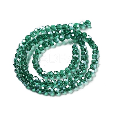 Electroplate Transparent Glass Beads Strands LS-EGLA-A035-T4mm-A18-1