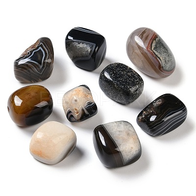 Natural Agate Beads G-H022-02-1