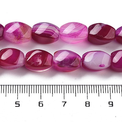 Natural Banded Agate Beads Strands G-G172-01K-1