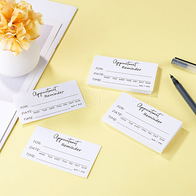 50Pcs Paper Appointment Reminder Cards AJEW-TADJ0001-22-1