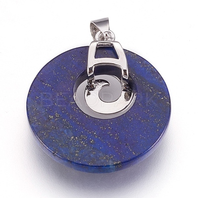 Natural Dyed Lapis Lazuli Pendants KK-F751-D20-1