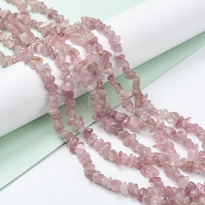 Natural Madagascar Rose Quartz Beads Strands X-G-O187-01-1