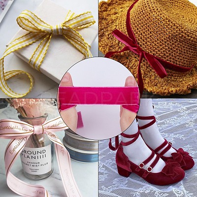 Velvet Ribbon SRIB-WH0006-18D-1
