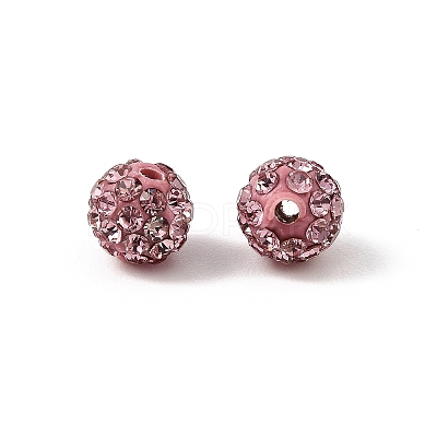 Polymer Clay Rhinestone Beads RB-H284-6MM-223-1