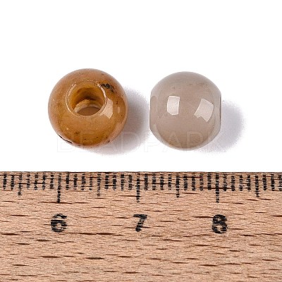 Natural Yellow Aventurine European Beads G-Q607-02C-1