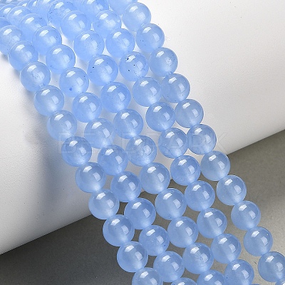 Natural & Dyed Malaysia Jade Bead Strands G-A146-6mm-A20-1