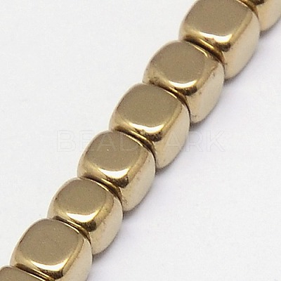 Electroplate Non-magnetic Synthetic Hematite Beads Strands G-J172-2x2mm-08-1