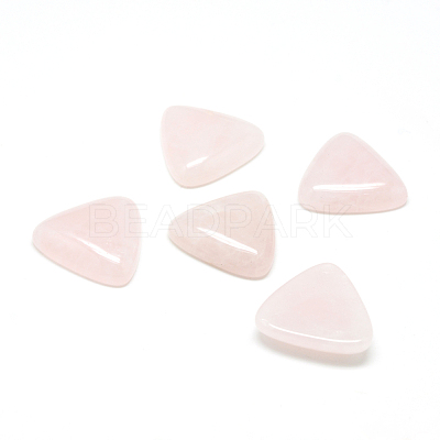 Natural Rose Quartz Gemstone Cabochons G-T025-10x10mm-06-1