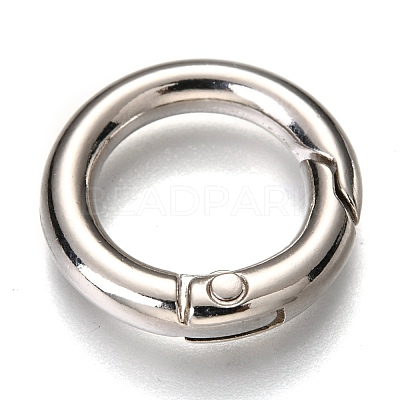 Zinc Alloy Spring Gate Rings PALLOY-C100-01P-03-1