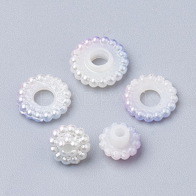 Imitation Pearl Acrylic Beads OACR-T004-10mm-11-1