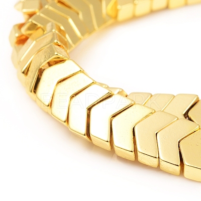 Electroplated Non-magnetic Synthetic Hematite Beads Strands G-F682-04A-G-1