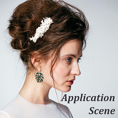 Teardrop Brass Stud Earring Findings KK-CN0003-40-1