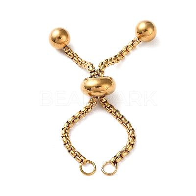 304 Stainless Steel Adjustable Finger Ring Findings STAS-P328-06A-G-1