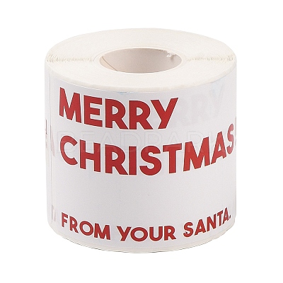 200Pcs Christmas Theme Paper Self-Adhesive Stickers DIY-M070-02E-1
