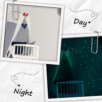 5 Sheets Luminous PET Wall Stickers DIY-DJ0002-23A-1