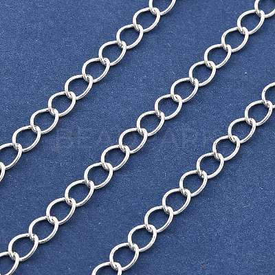 Brass Curb Chains KK-P304-02C-S-1