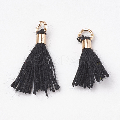 Polycotton(Polyester Cotton) Tassel Pendant Decorations FIND-S275-G-M-1