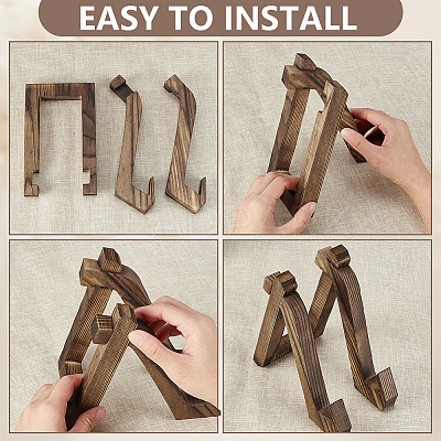 Wooden Cookbook Stand for Kitchen Counter ODIS-WH0025-198-1
