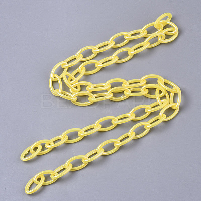 Acrylic Opaque Cable Chains X-PACR-N009-001K-1