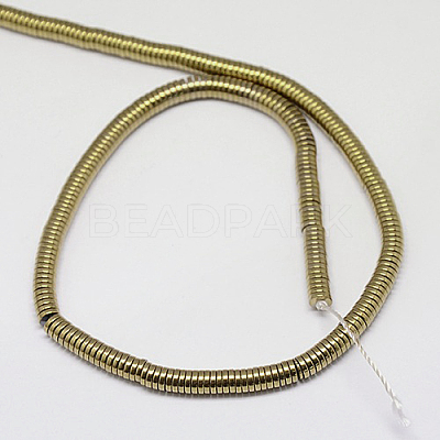 Electroplate Non-magnetic Synthetic Hematite Beads Strands G-J164A-2mm-07-1