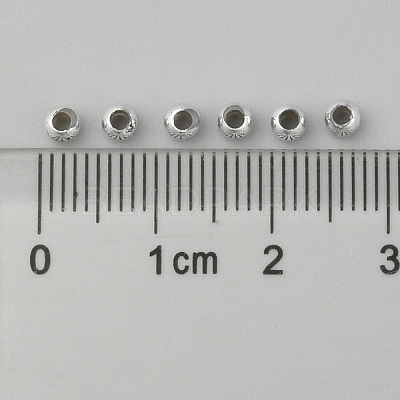 Plating Plastic Acrylic Round Beads PACR-L003-3mm-S-1