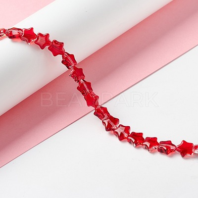 Transparent Glass Beads Strand GLAA-F112-02C-1