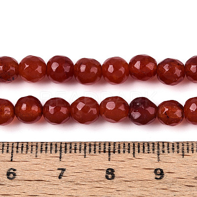 Dyed Natural White Jade Beads Strands G-T139-6mm-60-11-1