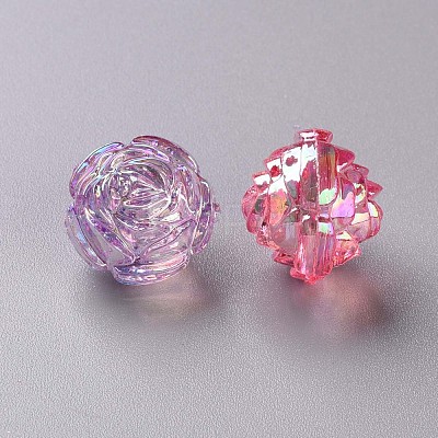 Transparent Acrylic Beads TACR-S154-31C-1